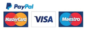 We accept: